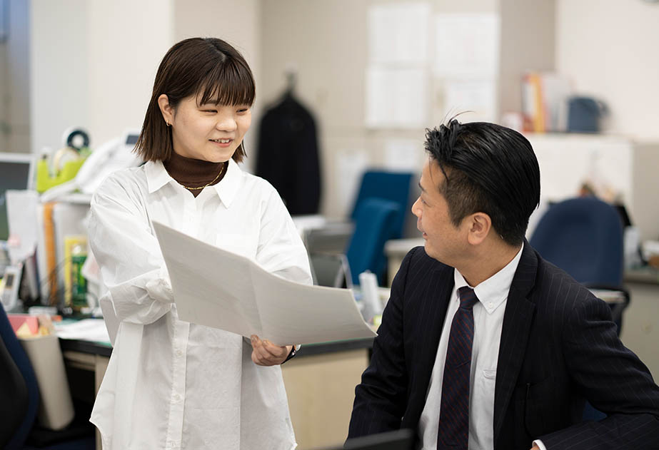 写真：ミライートで働く人